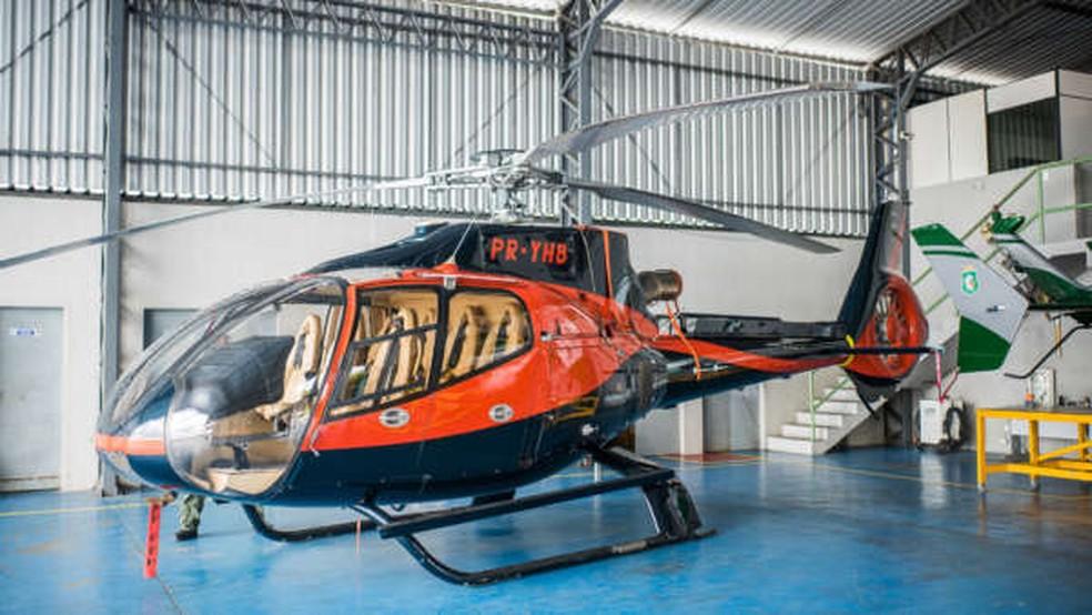 Helicóptero utilizado no duplo homicídio foi apreendido em São Paulo