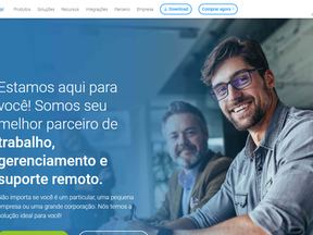 Site da TeamViewer no Brasil