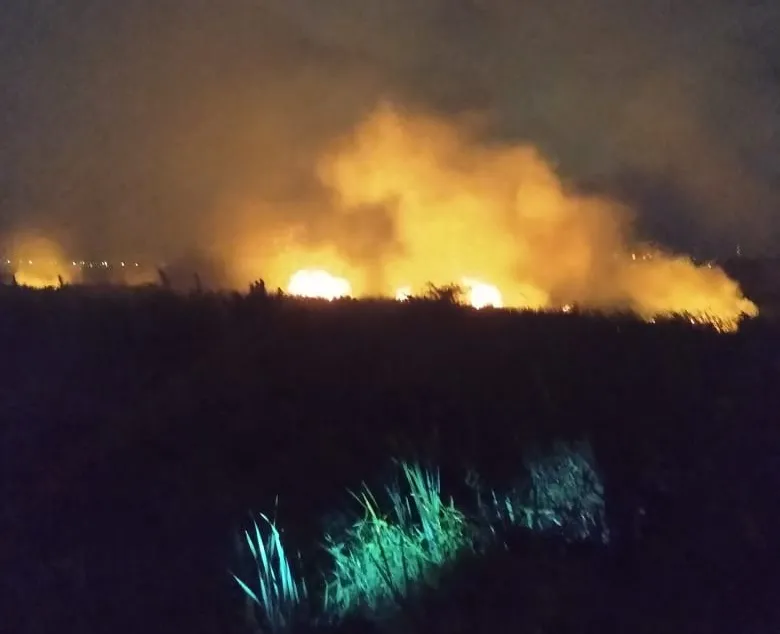 Bombeiros usaram 2,5 mil litros de água, além de técnica de abafamento para combater as chamas.