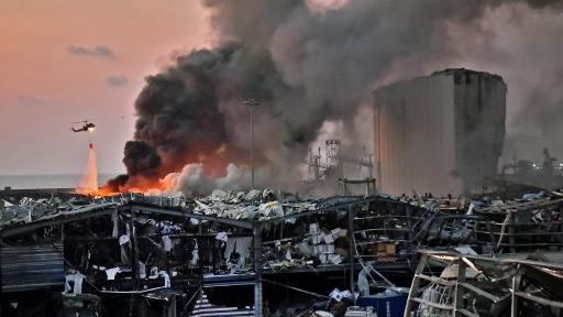 Explosão causa destruição em Beirute, no Líbano