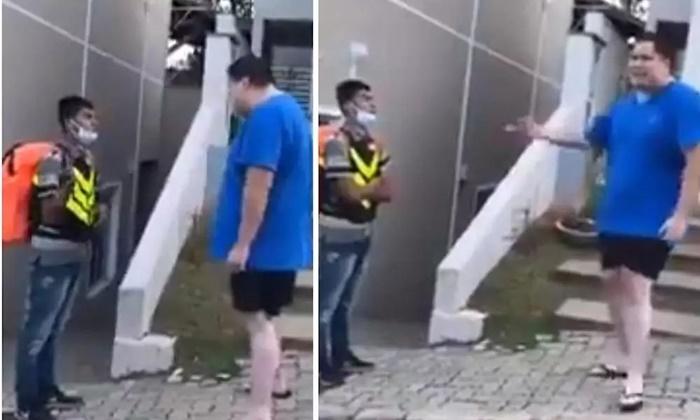 fotografia de entregador sendo ofendido pelo cliente