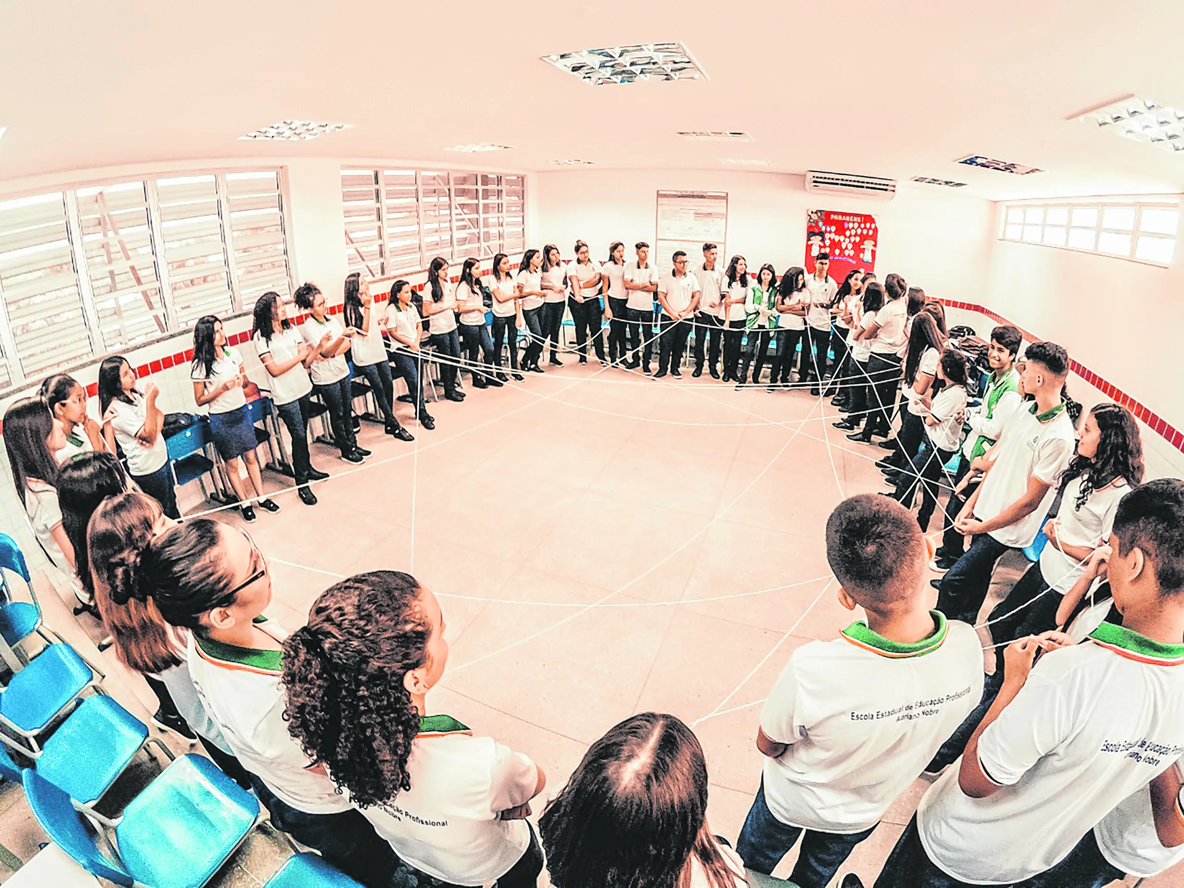 Na Escola Adriano Nobre, em Itapajé, dos 142 alunos que fizeram o Enem, 102 entraram na universidade