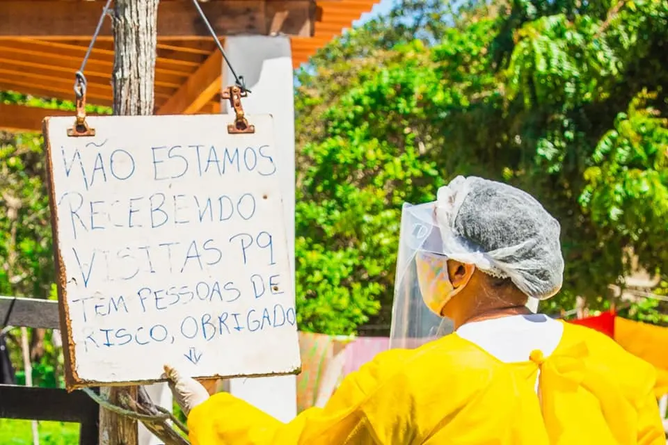 Aviso sobre distanciamento