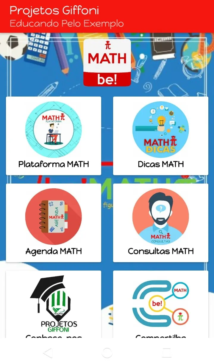 Interface do aplicativo. A intenção é que mais alunos possam acessá-lo, no futuro.