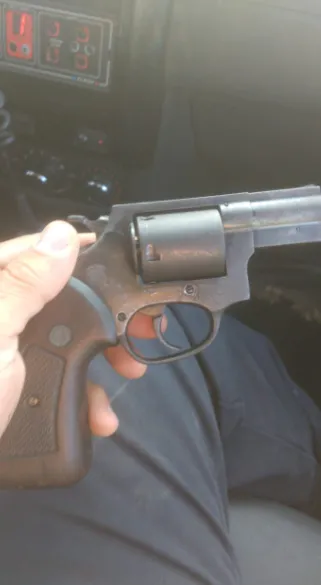 Arma apreendida pela Polícia Militar