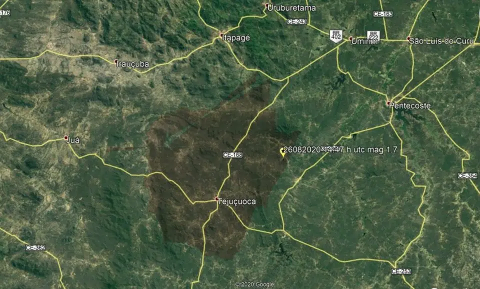 Tremor de terra em Tejuçuoca