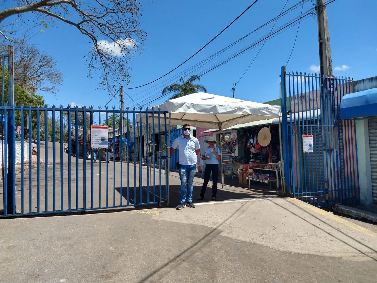 Entrada do horto, em Juazeiro do Norte