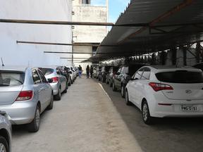 Esta é uma imagem de um estacionamento privado no Centro de Fortaleza