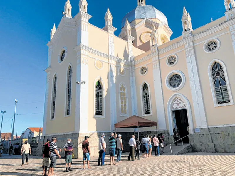 O Santuário de São Francisco é um dos locais mais visitados pelos romeiros, na cidade de Canindé