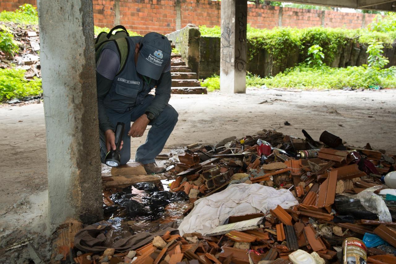 Foto mostra prevenção contra dengue