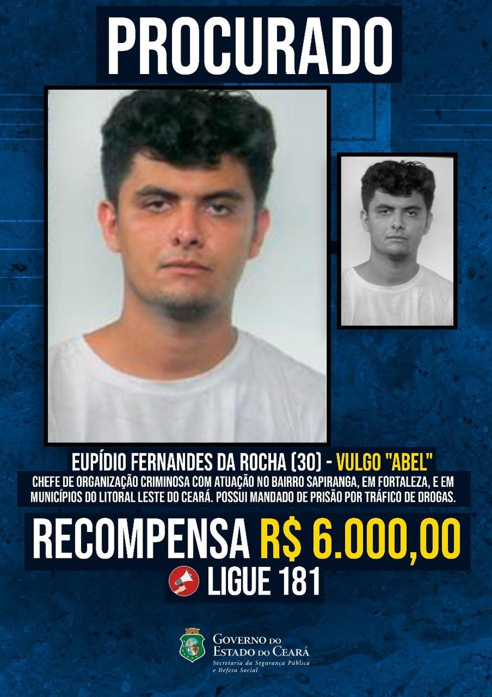 Foragido procurado pela polícia do Ceará