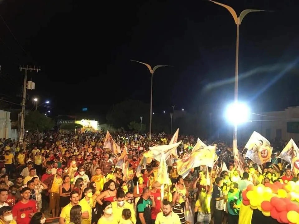 Campanha em Coreaú também teve aglomeração no sábado (10)