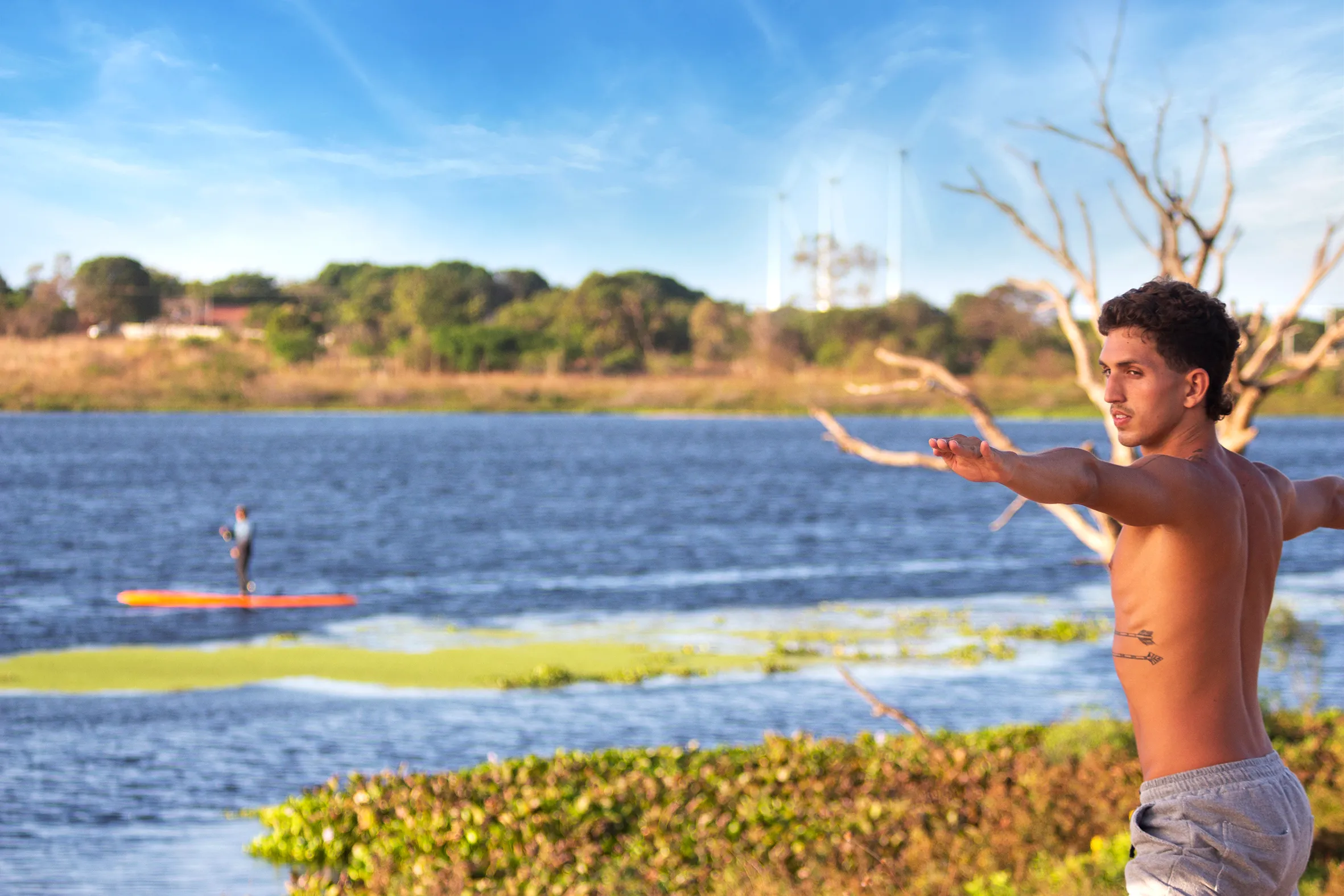 No entorno da lagoa, haverá diversas opções de lazer e esporte