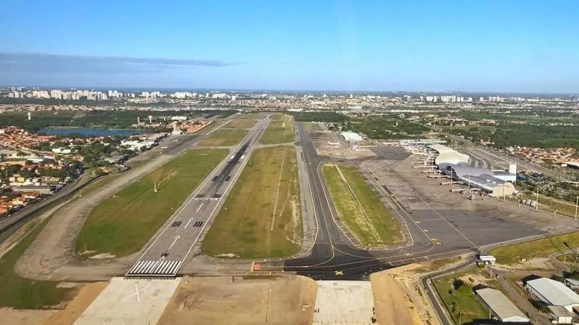 Vista área do Aeroporto de Fortaleza
