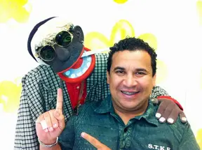 Ery Soares e o querido Tizil: 