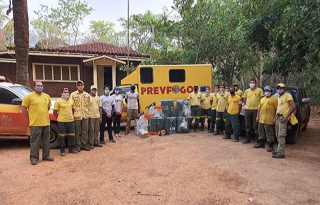 Equipe de brigadistas cearenses em missão no Pantanal