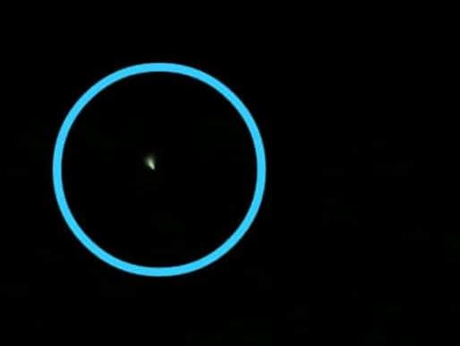 Foguete chinês visto aqui no Ceará