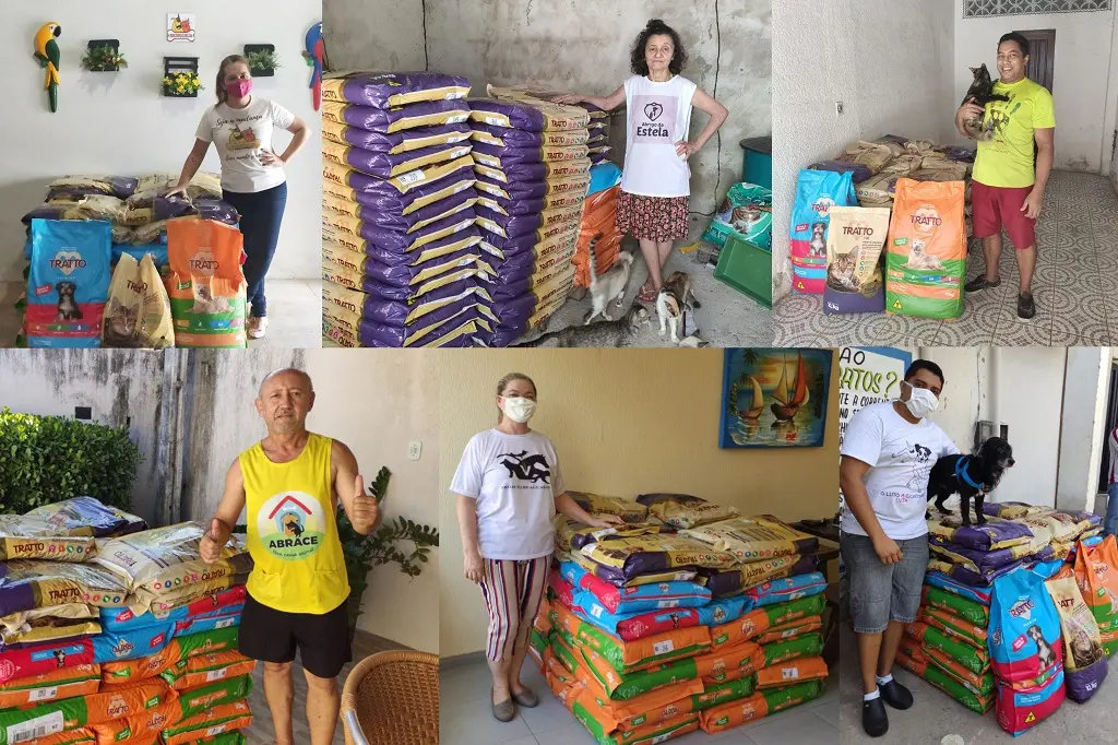 Ao todo, R$ 50 mil foram convertidos em 9 toneladas de rações da Tratto para 13 Organizações Não Governamentais (ONGs) de animais. - Foto: Natinho Rodrigues 