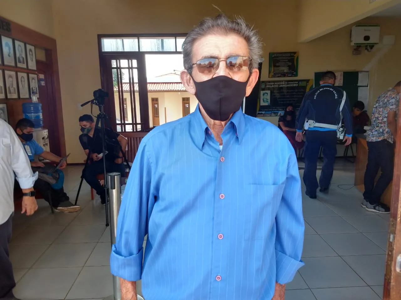 Paulo Pessoa, pai de Adriana e avô de Jade, compareceu ao julgamento.