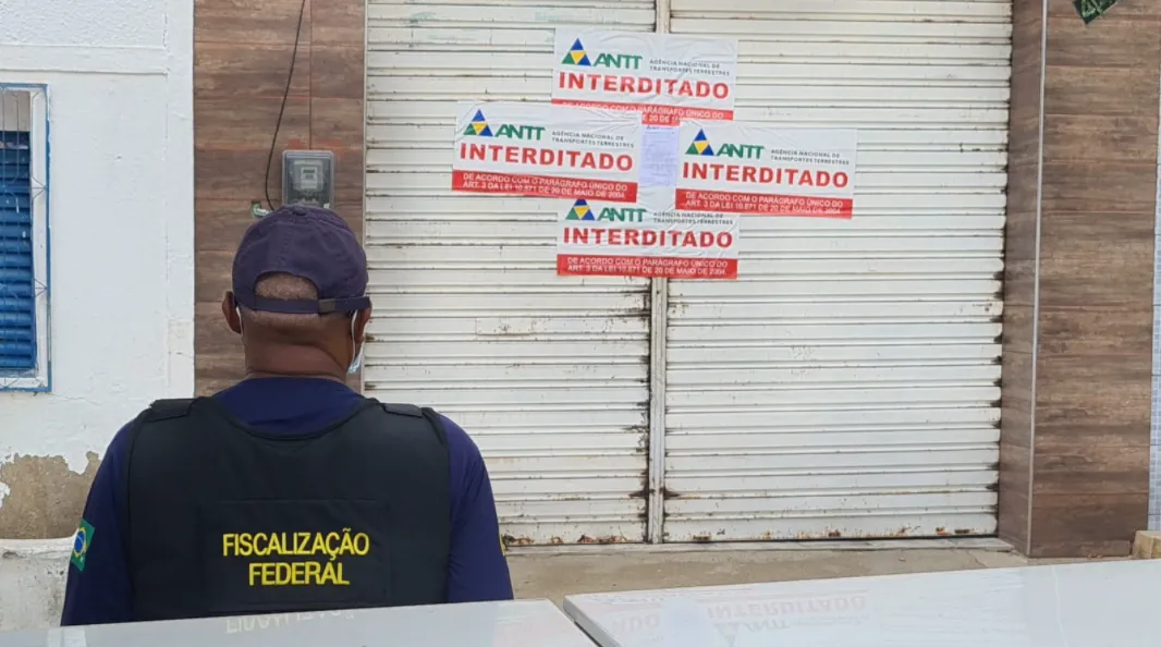 Locais comercializavam bilhetes de passagens de empresas não autorizadas a realizar o transporte interestadual de passageiros