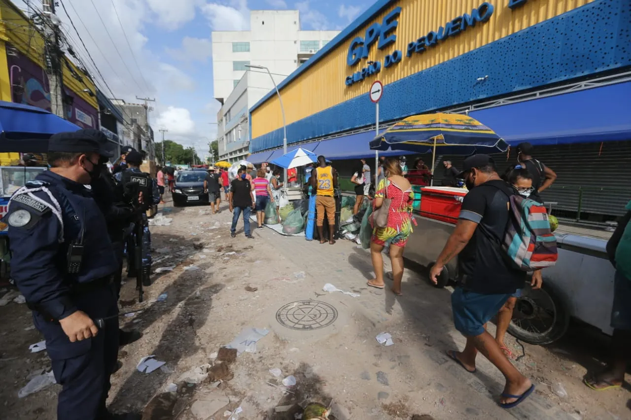 Polícia atuou para dispersar os pontos de aglomeração