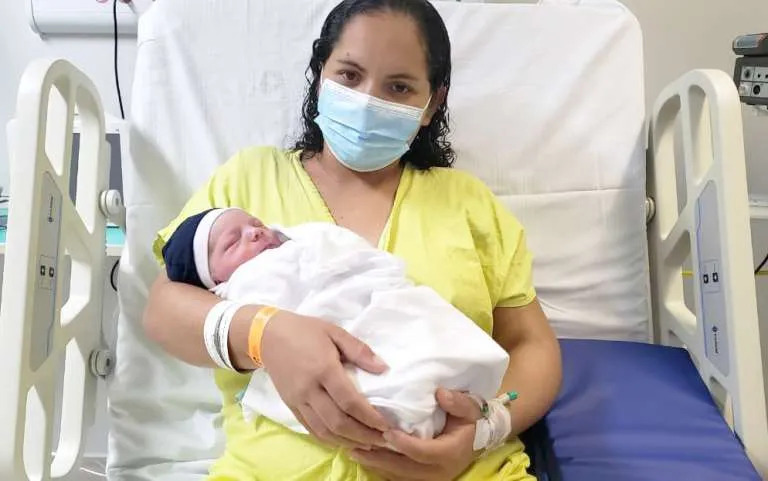 Jane Carla deu luz ao pequeno Davi