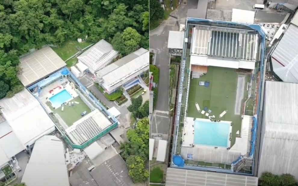 Imagens mostram área externa casa