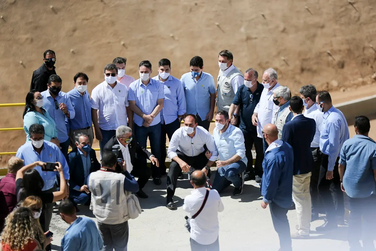 Bolsonaro com apoiadores no Ceará