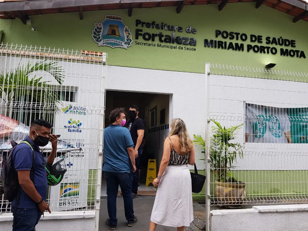 Fachada do posto de saúde