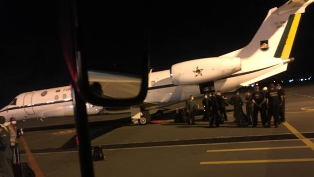 Preso em Moçambique, 'Fuminho' foi trazido ao Brasil em uma aeronave da Força Área Brasileira (FAB) e levado a um presídio federal