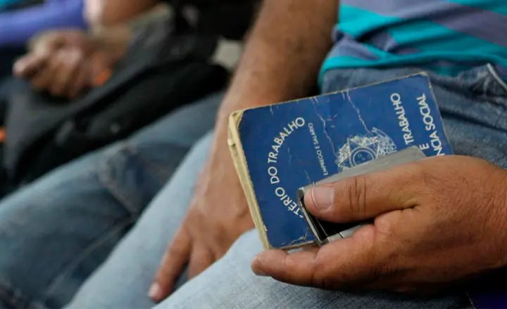 Foto de um desempregado