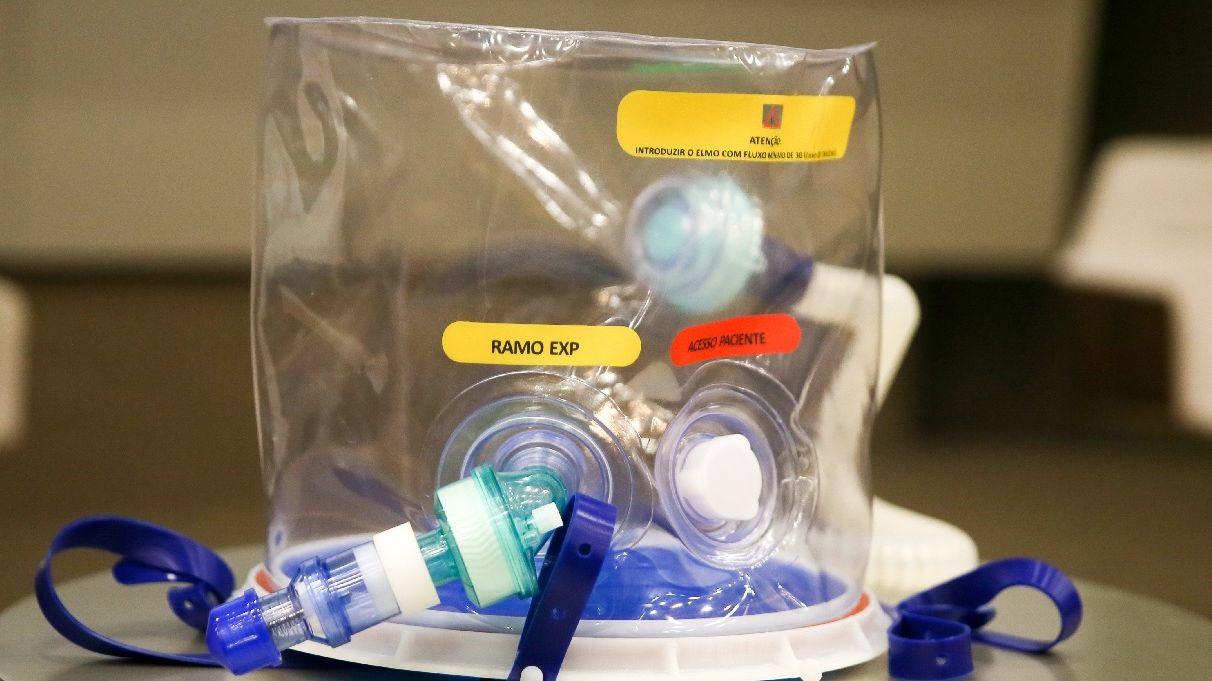 65 unidades do capacete de respiração assistida foram doados, através da Sesa, para Manaus.