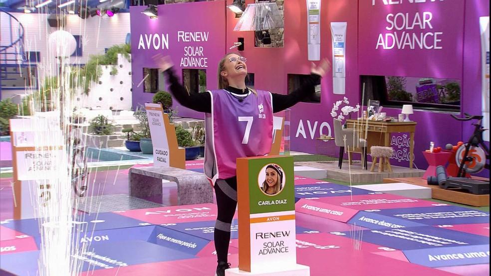 Esta é uma imagem de Carla Diaz na Prova do Anjo