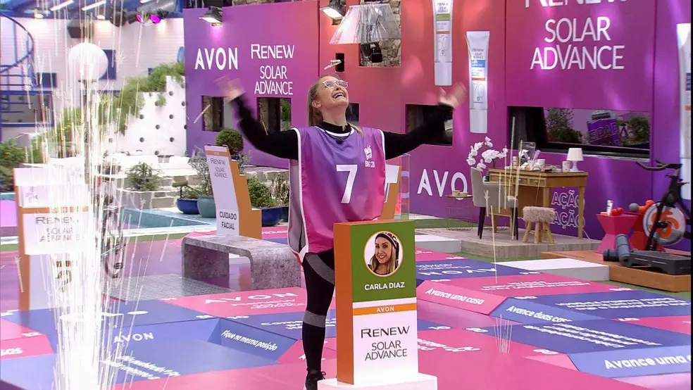 Esta é uma imagem de Carla Diaz na Prova do Anjo