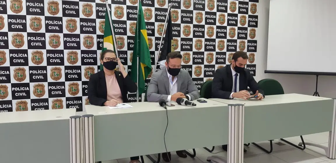 coletiva da Polícia/coletiva pm Cascavel