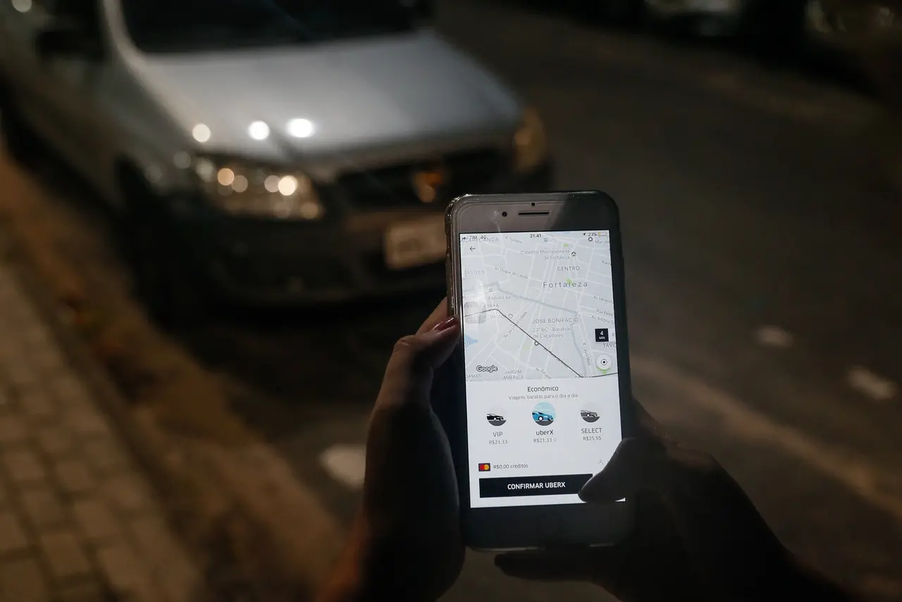Cliente pede Uber
