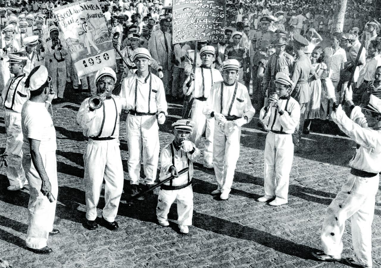 Escola de Samba Luiz Assunção, foto do Carnaval de Fortaleza dos anos 1950 -