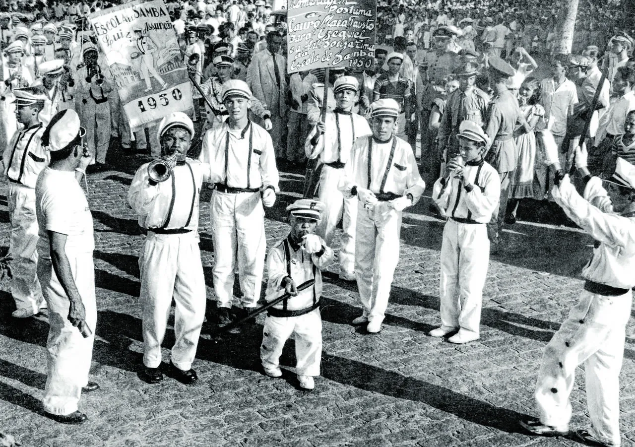 Escola de Samba Luiz Assunção, foto do Carnaval de Fortaleza dos anos 1950
