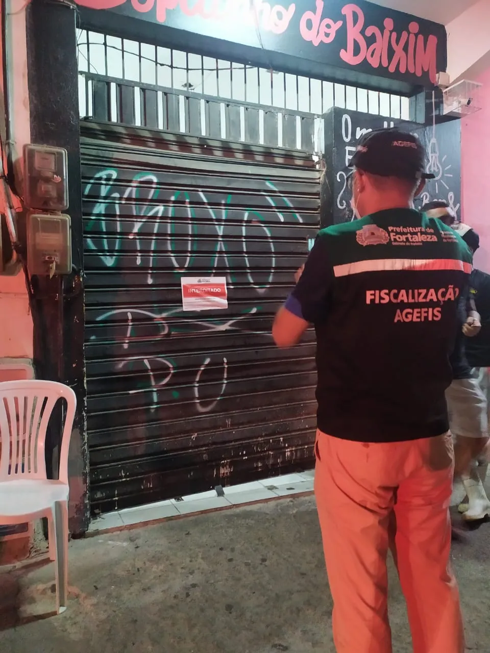 Estabelecimentos fechados foram interditados pela Agefis
