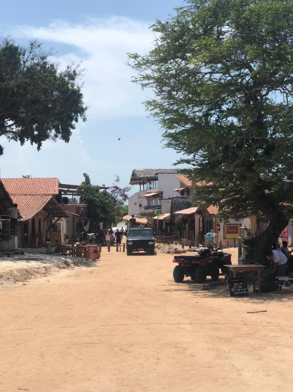 Rua principal na Vila de Jericoacoara