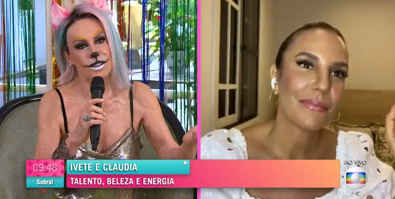 Apresentadora fez programa maquiada especial