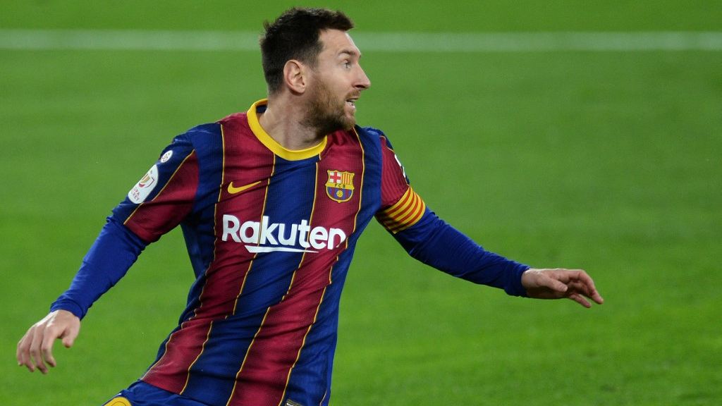 Messi disputa o jogo de hoje pelo Barcelona