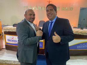Prefeito Bruno Figueiredo (PDT) e vice Francisco Fagner (DEM)