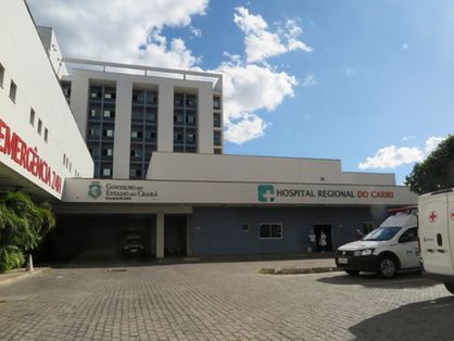 Fachada do Hospital Regional do Cariri, Juazeiro do Norte.