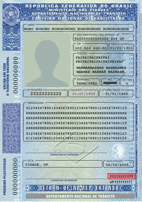 EXEMPLO de habilitação