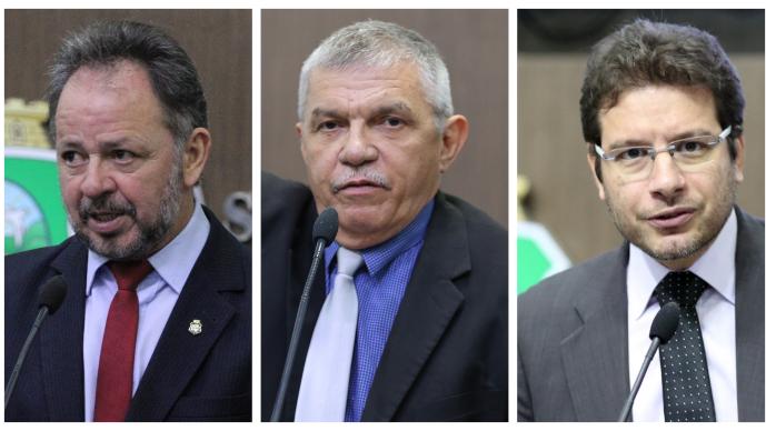 Deputados Acrísio Sena, Delegado Cavalcante e Renato Roseno