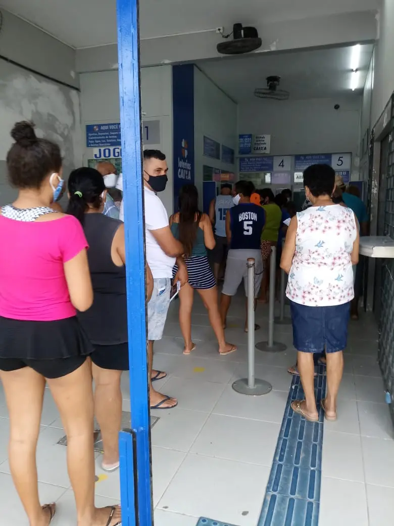 Lotérica interditada durante lockdown