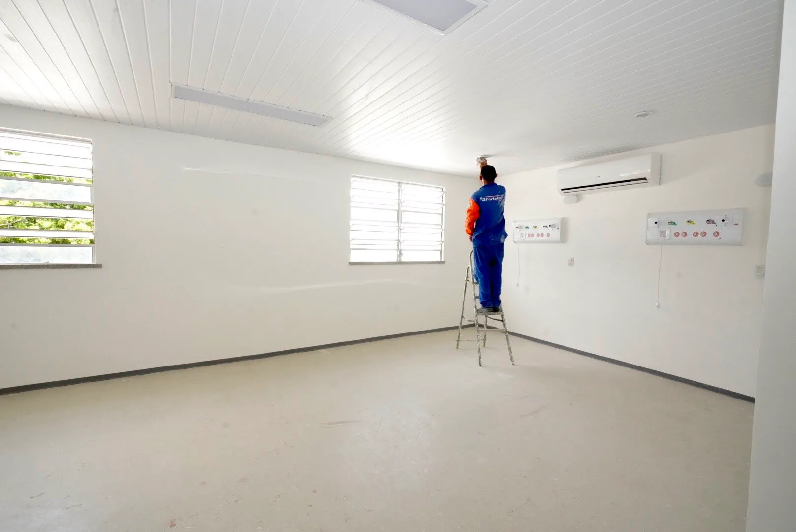 As obras na nova ala para a Covid-19 no hospital estão em fase de finalização