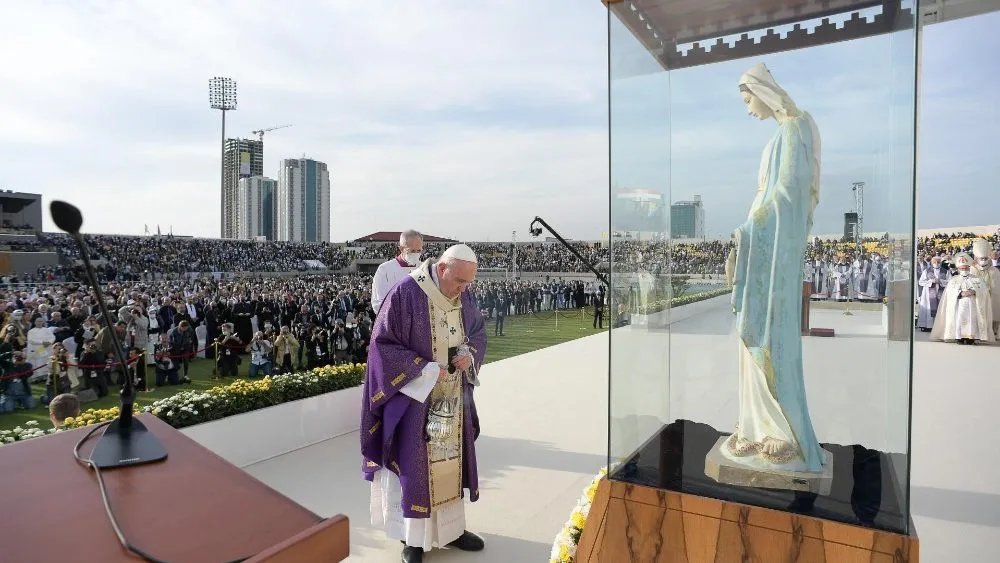 Missa com papa Francisco no Estádio Franso Hariri, em Erbil, no Iraque