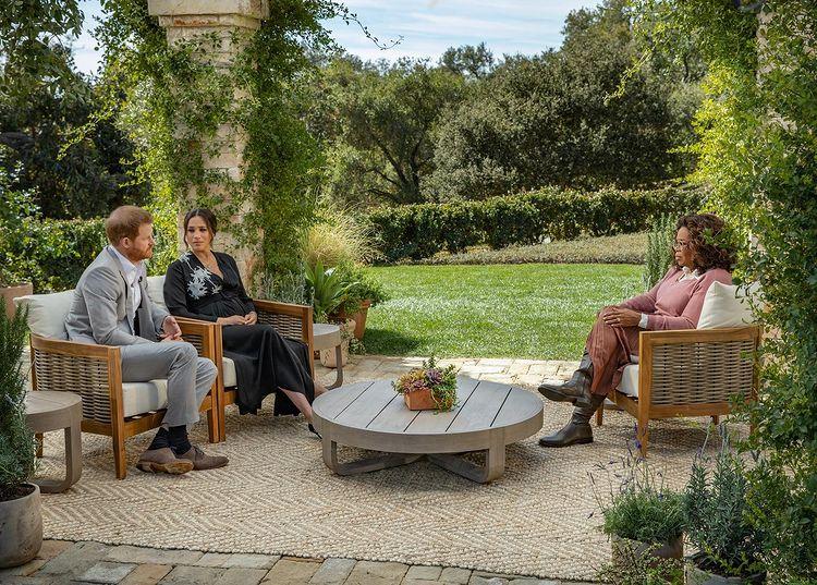 Principe Harry e Meghan Markle em entrevista à Oprah Winfrey